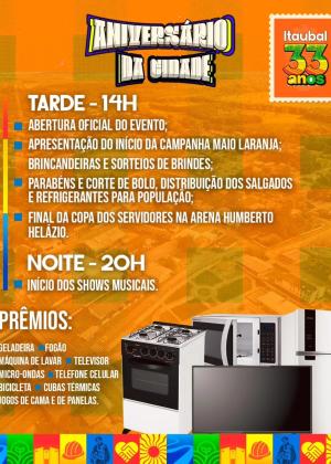 É FESTA EM ITAUBAL! 