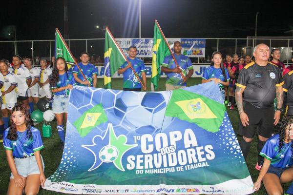 Bola rolando na Copa dos Servidores de Itaubal! 