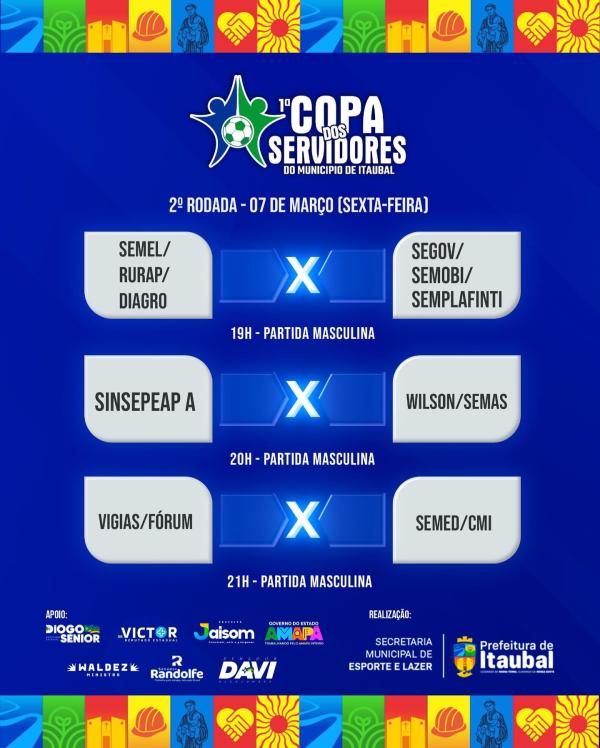 1ª Copa dos Servidores de Itaubal – 2ª Rodada!