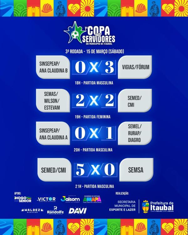 A bola rolou na 1ª Copa dos Servidores de Itaubal! 