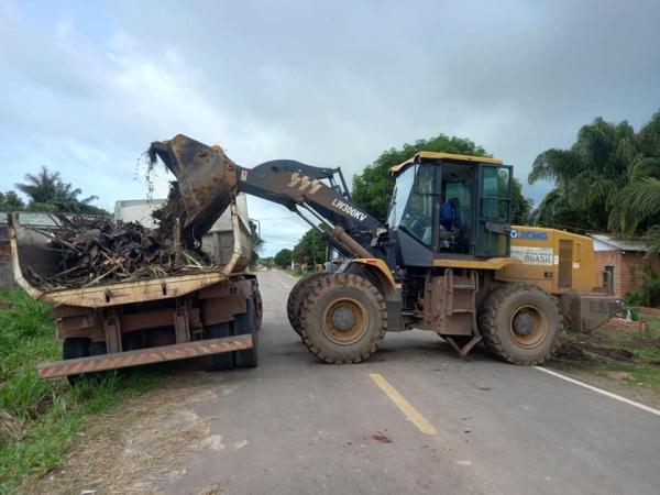 retirada dos entulhos 