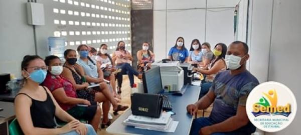 GESTÃO ESCOLAR  Uma roda de conversa com os nossos  principais agentes da Educação que estão a frente das nossas Unidades Escolares da área terrestre, conversa essa que teve como pauta principal o início do calendário escolar 2022.