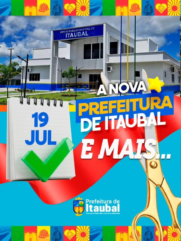 É HORA DE UM SUPER GANHO PARA ITAUBAL! 