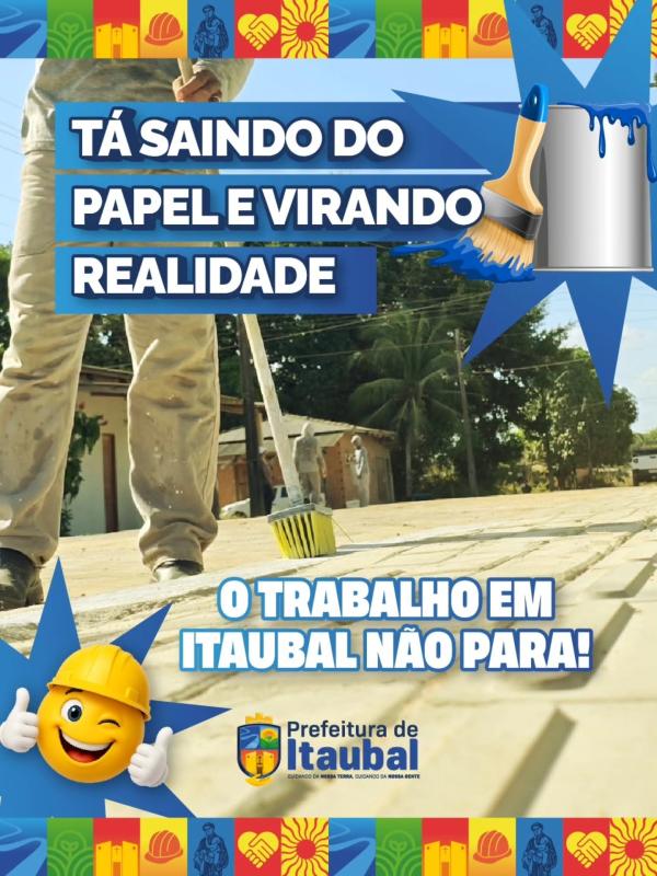 A Pavimentação em Itaubal é realidade! 