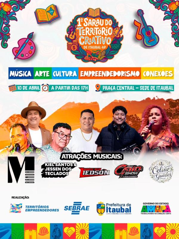 Vem aí o 1º Sarau do Território Criativo de Itaubal! 